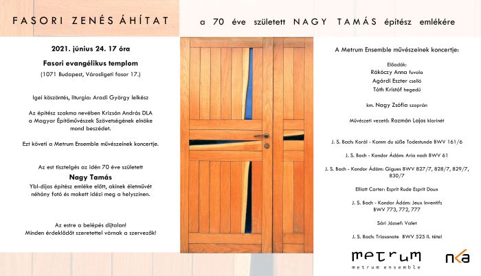 Nagy Tamas emlekest Fasor meghivo Metrum Ensemble 2021 06 24