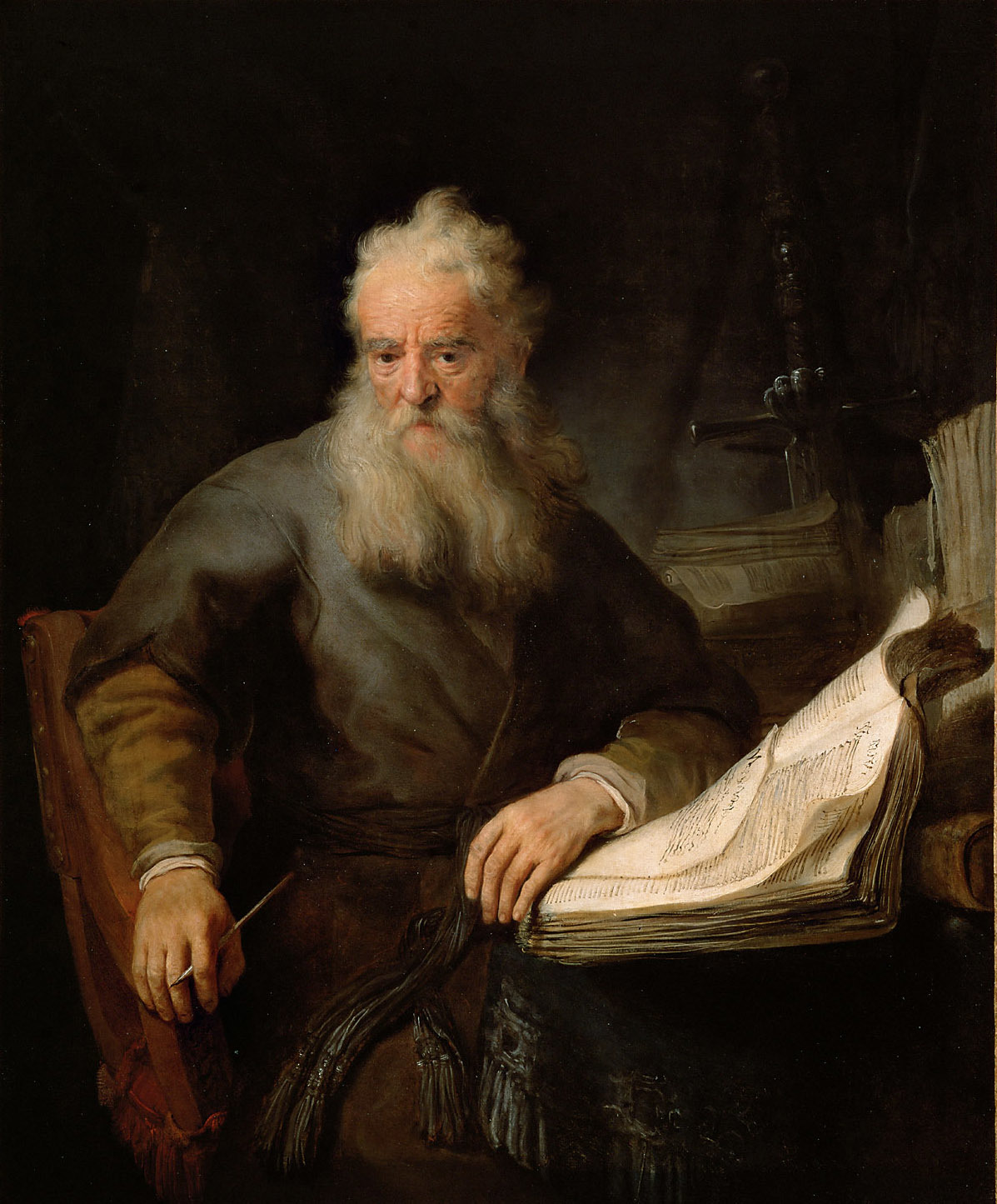 Rembrandt Harmenszoon van Rijn: Pál apostol (1633 körül) Rembrandt plapostol