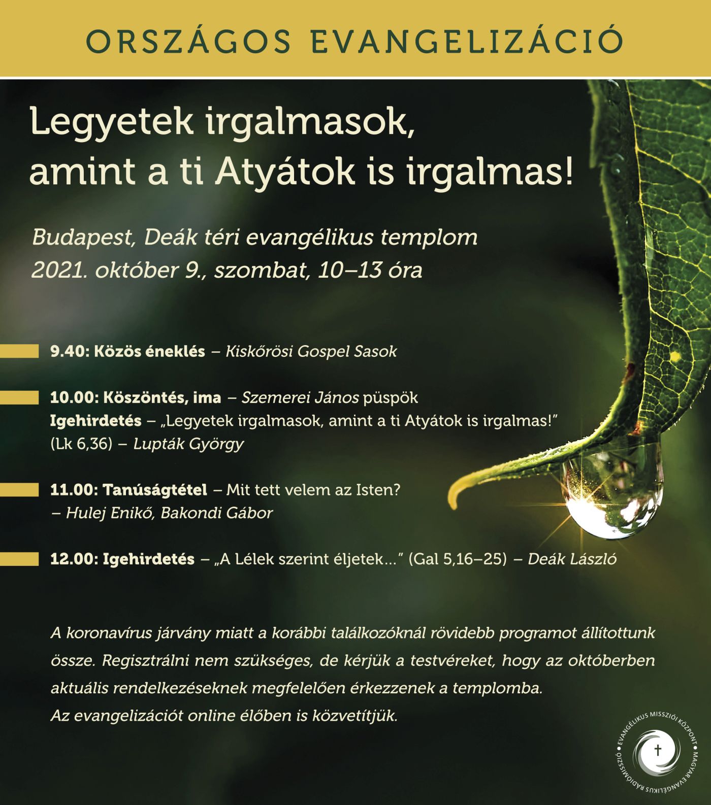 orszagos evangelizacio 2021 plakat