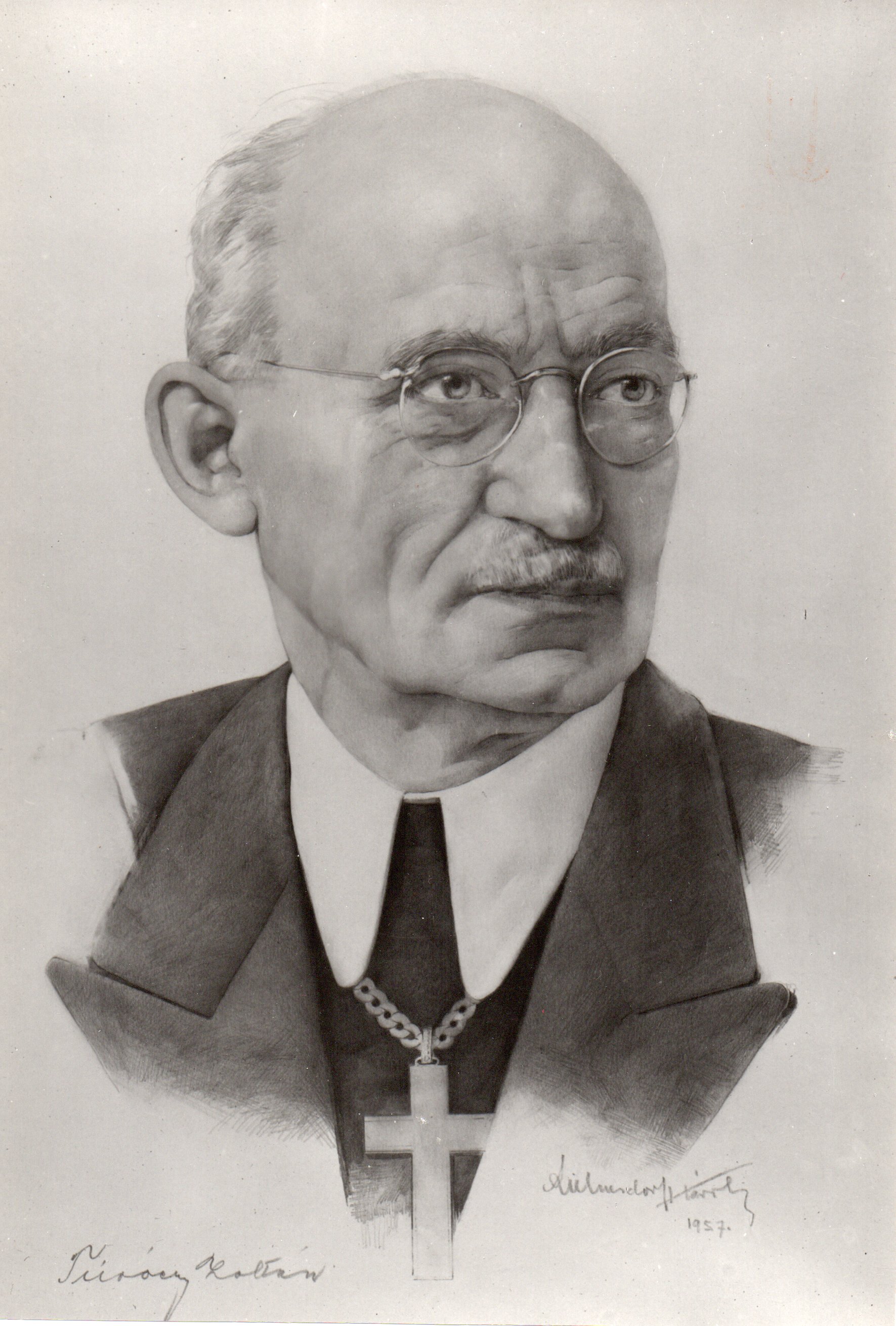 Portré Túróczy Zoltánról (készítette: Lünsdorf Károly, 1957)