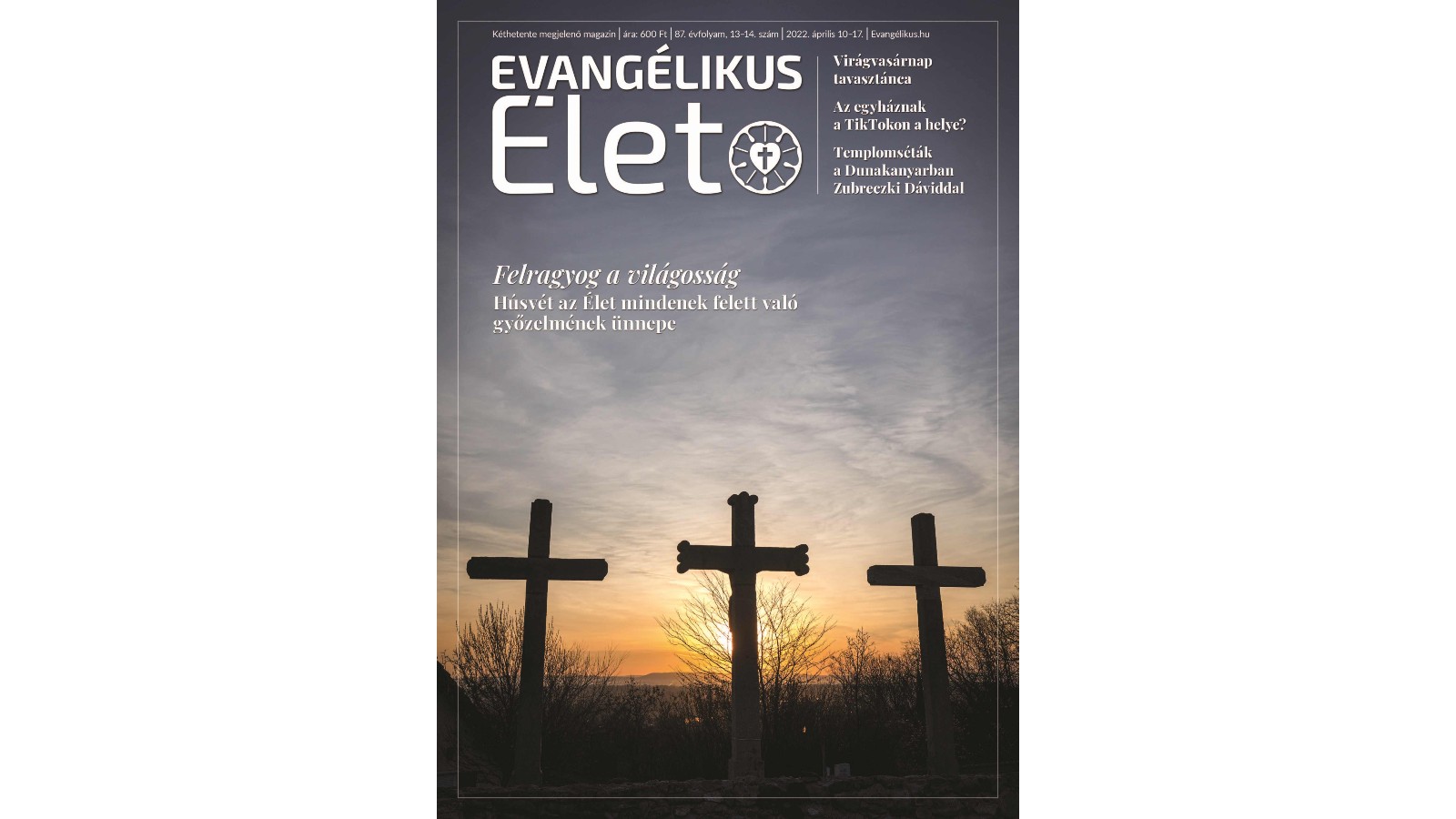 Evangélikus Élet 2022/13–14. számának címlapja