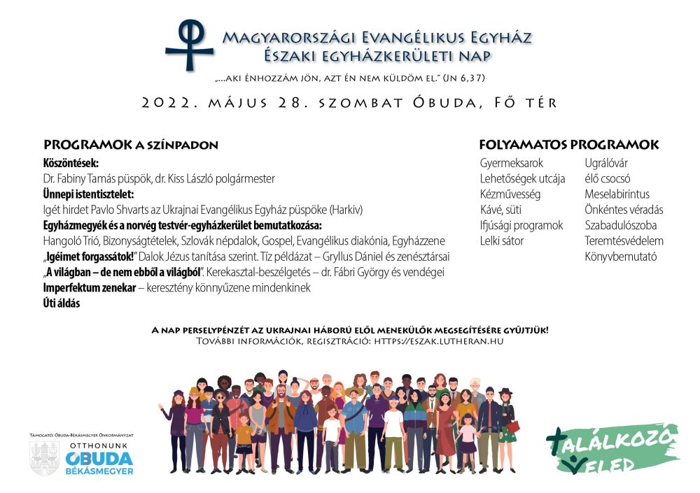 Eszaki Evangelikus Egyhazkerulet plakatja 2022 misszioi nap
