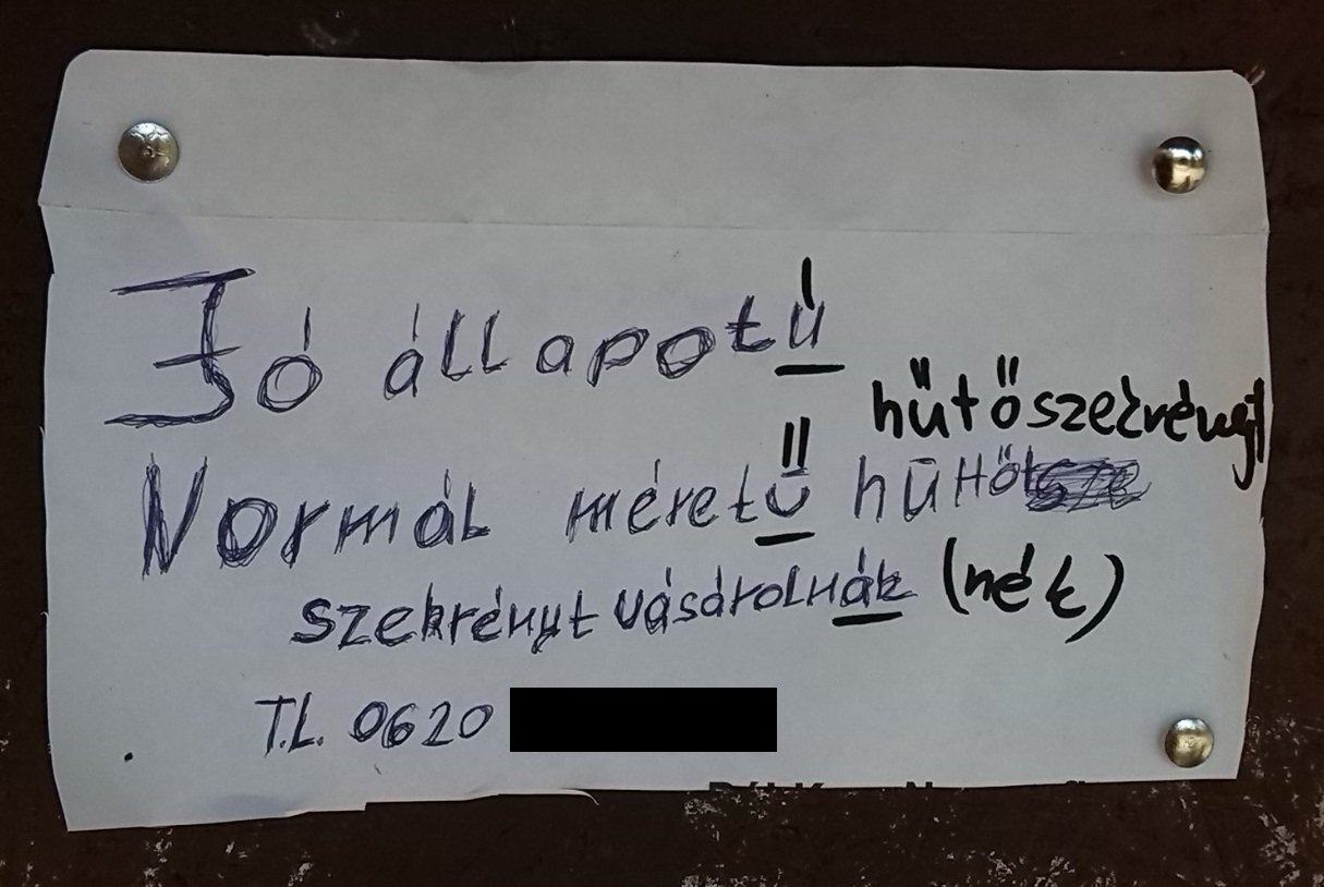 illusztráció egy apróhirdetés kijavításáról