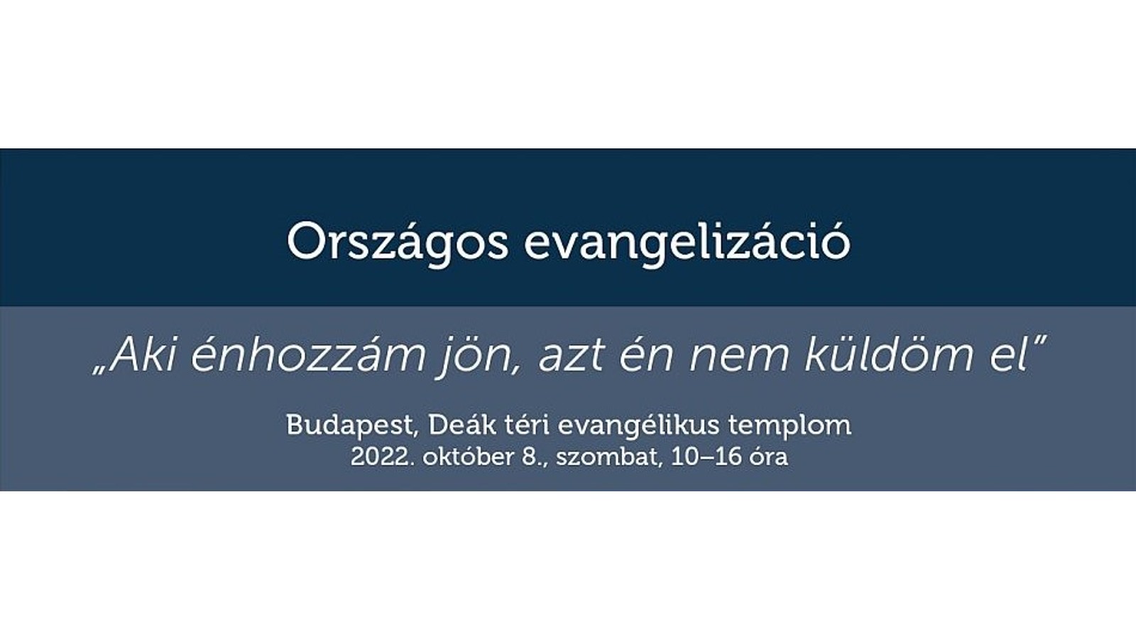 országos evangelizáció plakátjának részlete