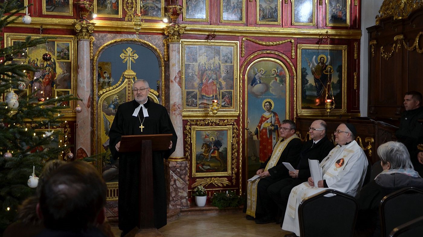 Szemerei János az ökumenikus imahéten Győrött
