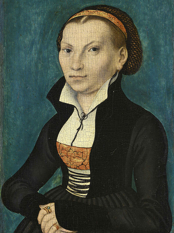 Katharina v Bora portre id Lucas Cranach 1526 olajfestmeny