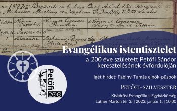 ünnepi istentisztelet plakátja - Petőfi200