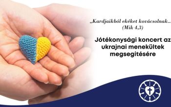 Jótékonysági hangversenyt szervez a Magyarországi Evangélikus Egyház az ukrajnai menekültek megsegítésére.