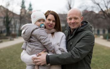 Antal Adrián és családja - fotó: Magyari Márton