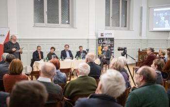 Ordass Lajos: Naplóm 1948, 1956–1957 című kötet bemutatója 2022. március 9-én a Magyarországi Evangélikus Egyház székházának kápolnájában - fotó: Pete Dóra
