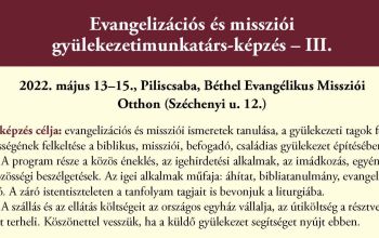 Folytatódik az evangelizációs és missziói gyülekezeti munkatársak képzése
